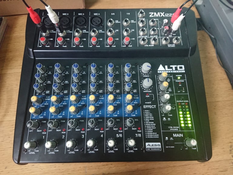 ALTO 8 channel mixer ZMX 122FX