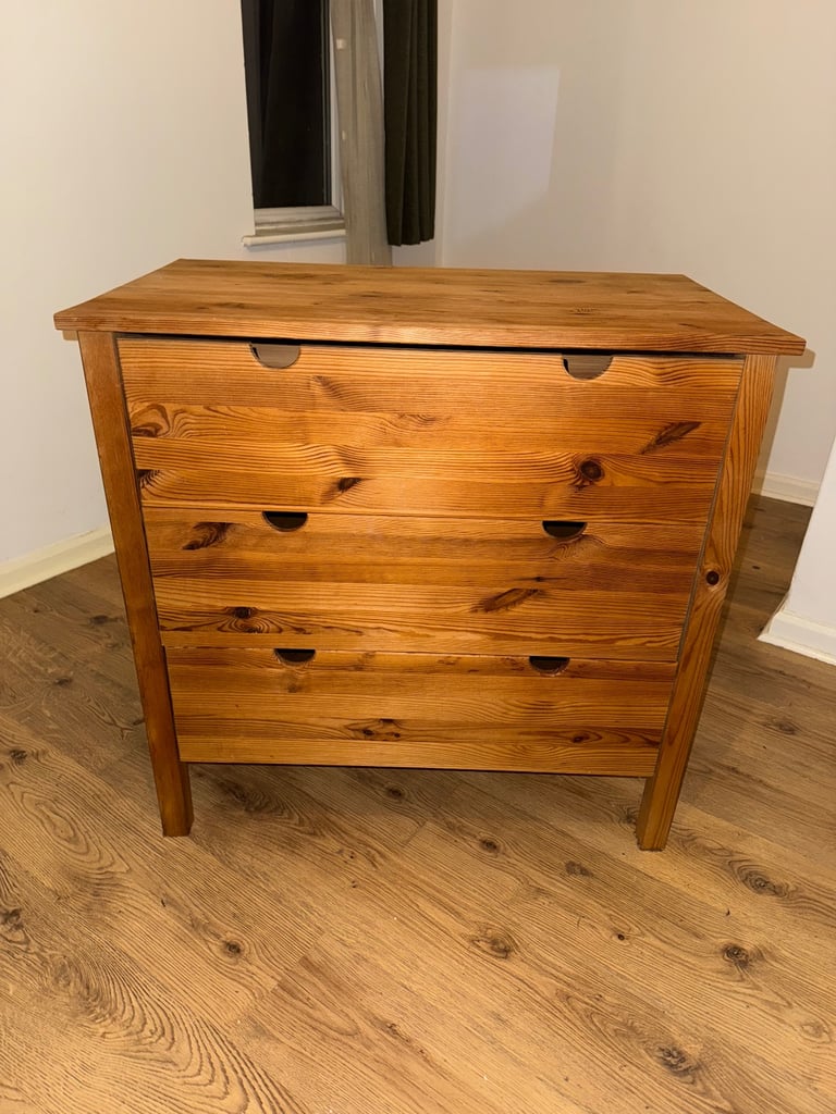Wooden Chest of 3 Drawers