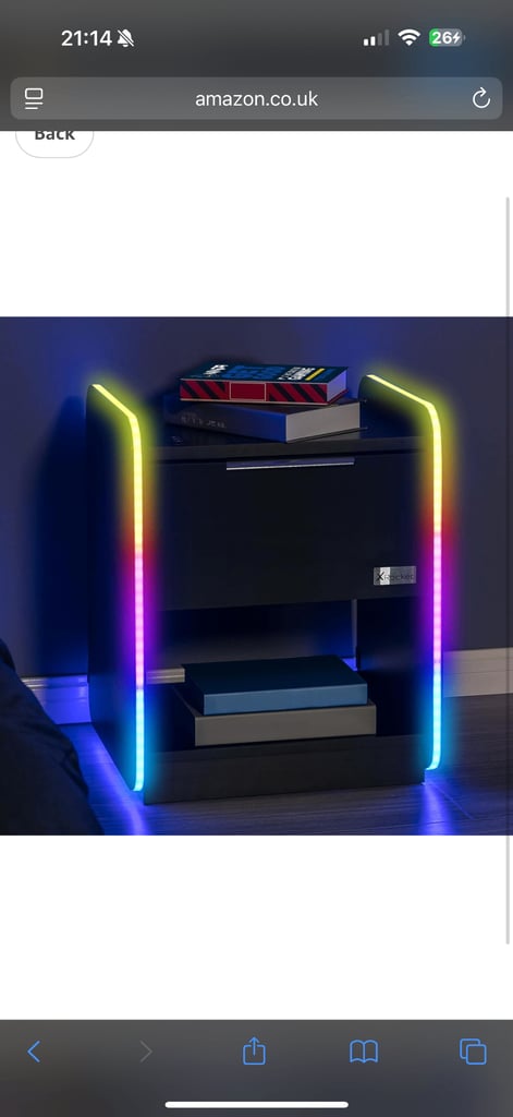 image for X Rocker Bedside Table BRAND NEW!!