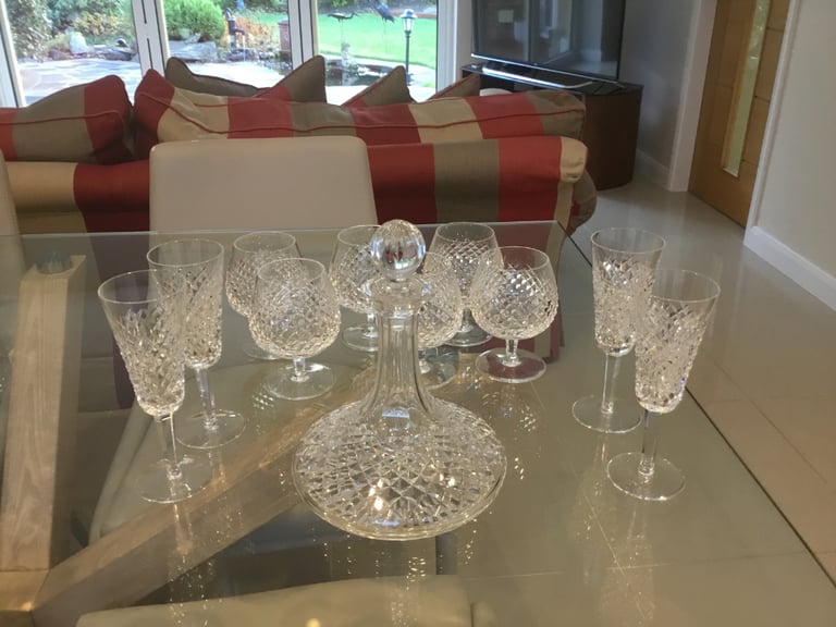 4) Vintage Waterford Lismore Brandy Glasses