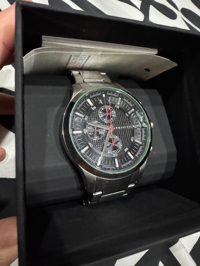 image for Armani Exchange Men's Silver Dial Stainless Steel Watch