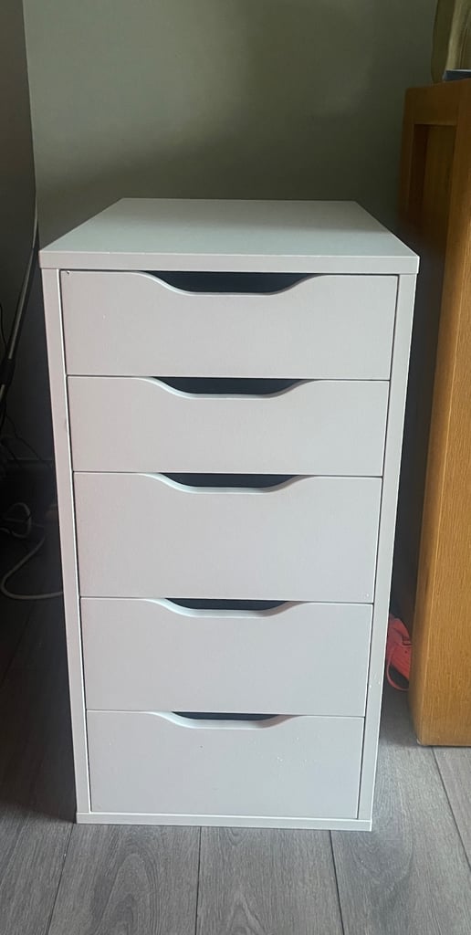 IKEA Alex Drawer Unit, File White, 36x70cm, 5-Drawer