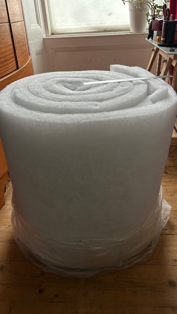 Foam 1.5m x 5m unused. 