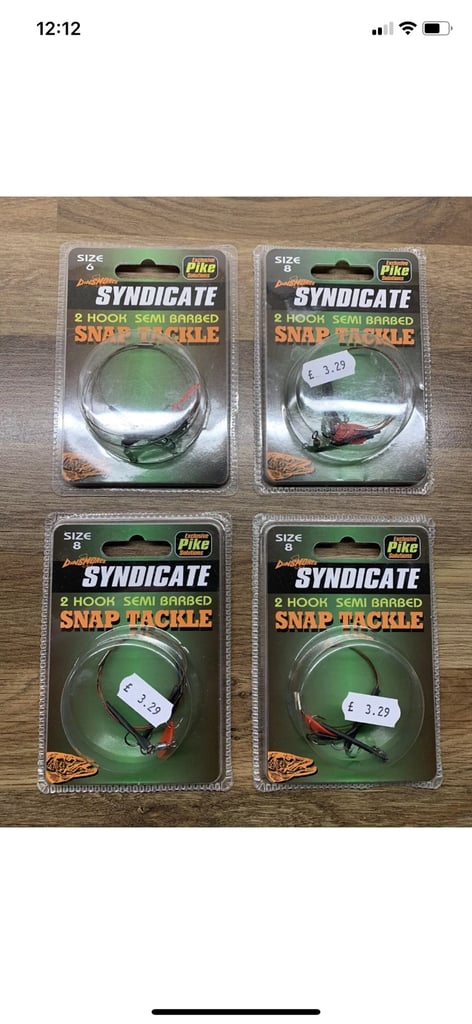 New 25 Mustad 3551 treble hooks size 1 flying c pike trace rod line, in  Ballymena, County Antrim