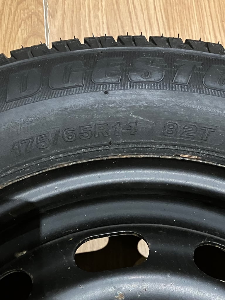 Ford Fiesta MK6 Spare Wheel & NEW Bridgestone Tyre 14 inch