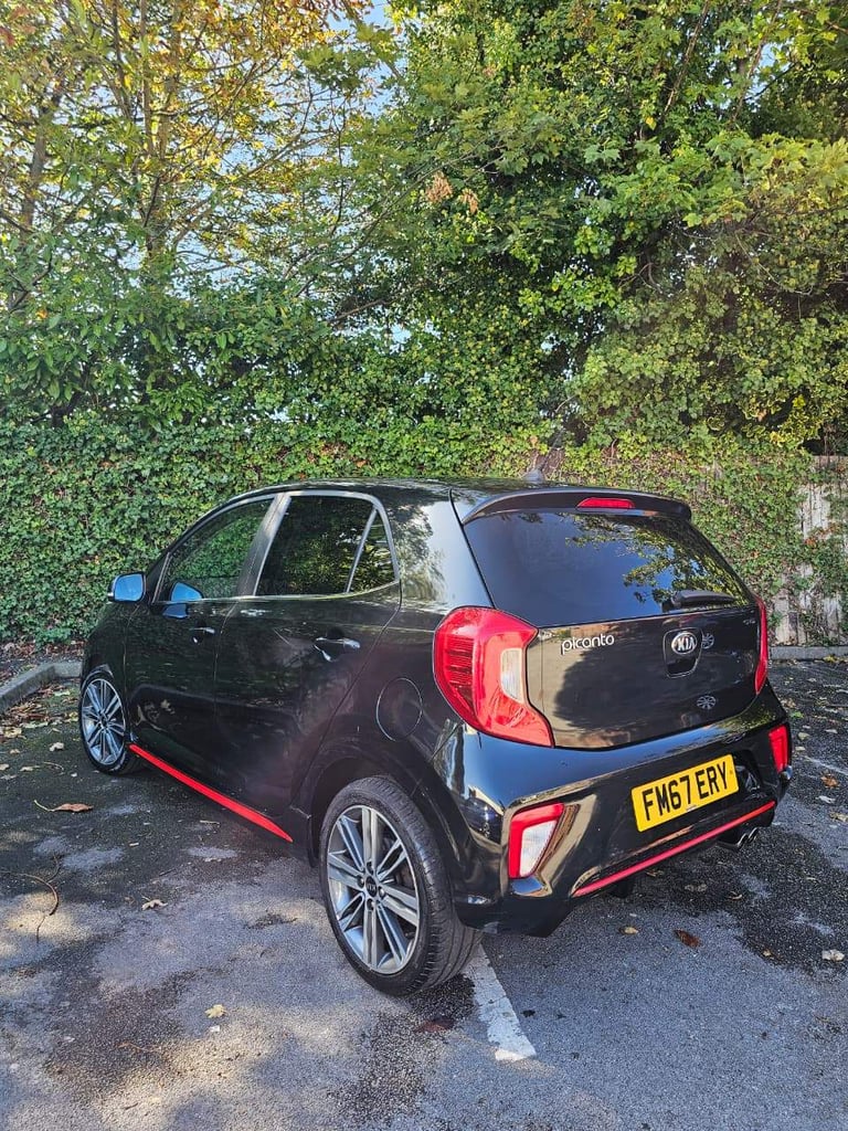 2018 67 Kia Picanto GT Line Black 1 litre FSH 7 Stamps 12 Months MOT 2 Keys 41K Low Miles