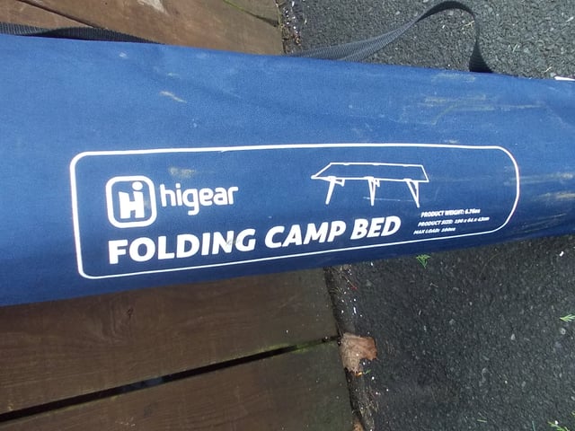 Hi Gear Folding Camp Bed - Blue | in Newcastle, Tyne and Wear | Gumtree