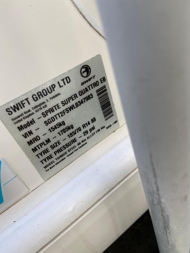 2020 Swift Sprite Super Quattro EB