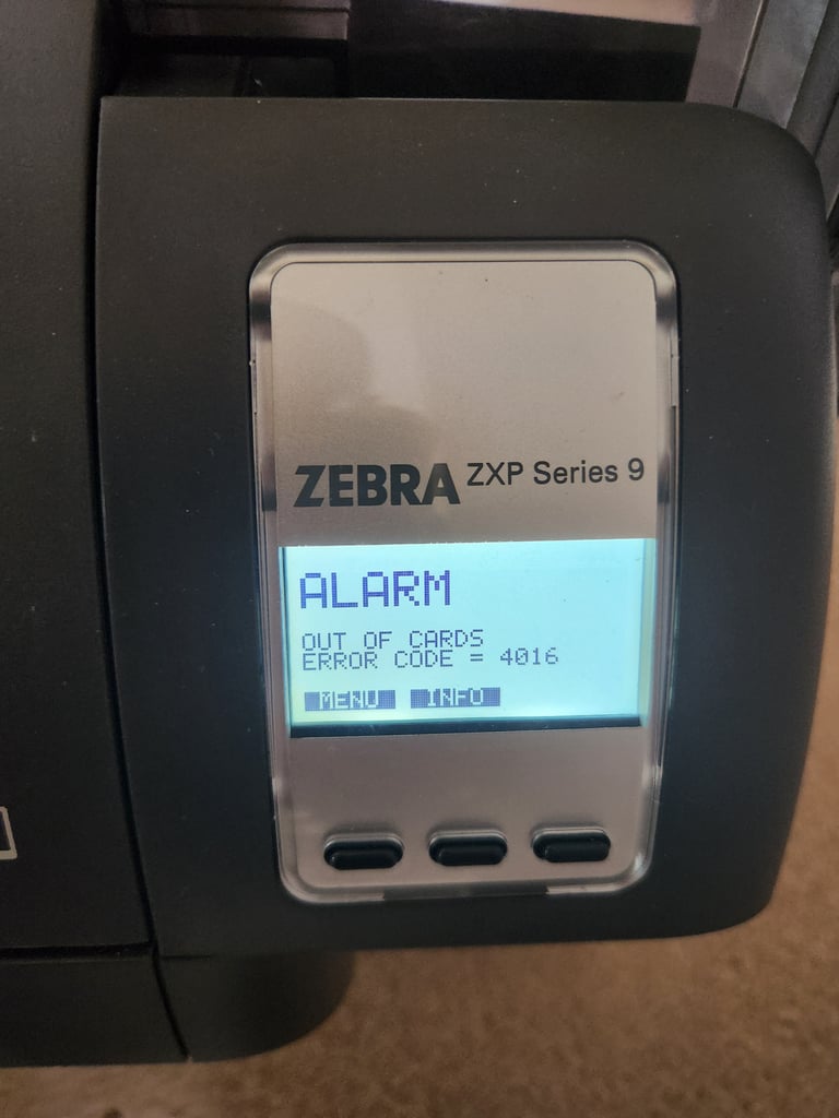 Zxp series 9 dual sided card printer