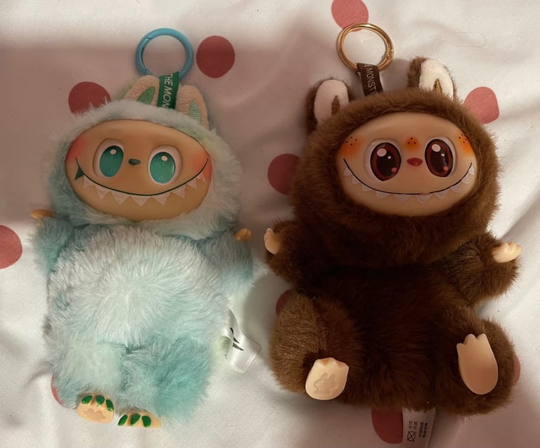 image for Labubu style Lafufu plush toys x 2 