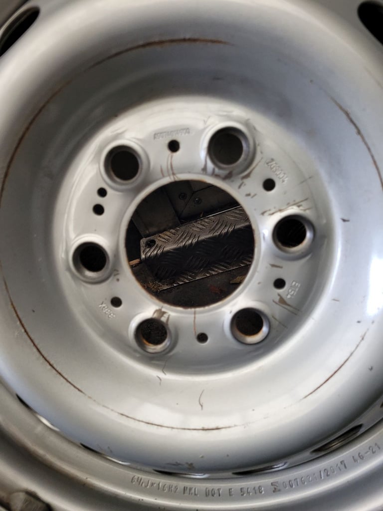 3x clean mercedes sprinter 6 stud wheels and 235 65 16c tyres