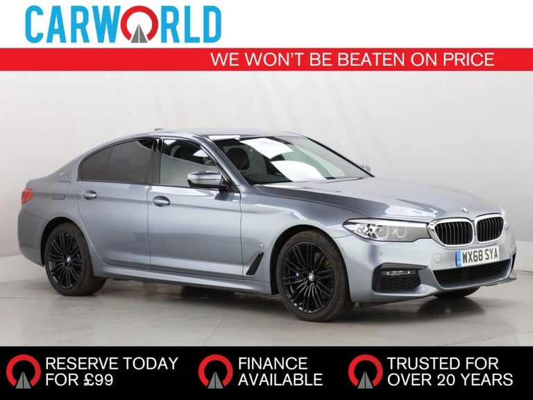 image for 2018 BMW 5 Series 2.0 530e 9.2kWh M Sport Saloon 4dr Petrol Plug-in Hybrid Auto Euro 6 (s/s)  Sal...