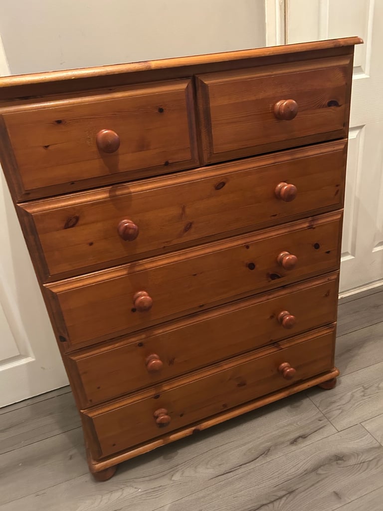 image for Solid pine chest of drawers 