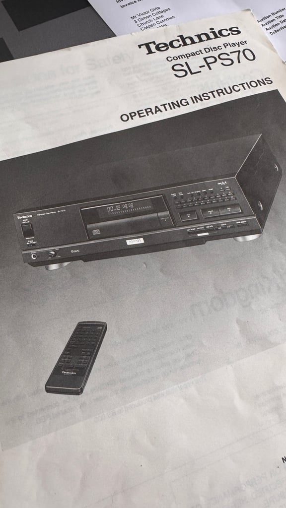 Technics SL-PS70 CD deck separate