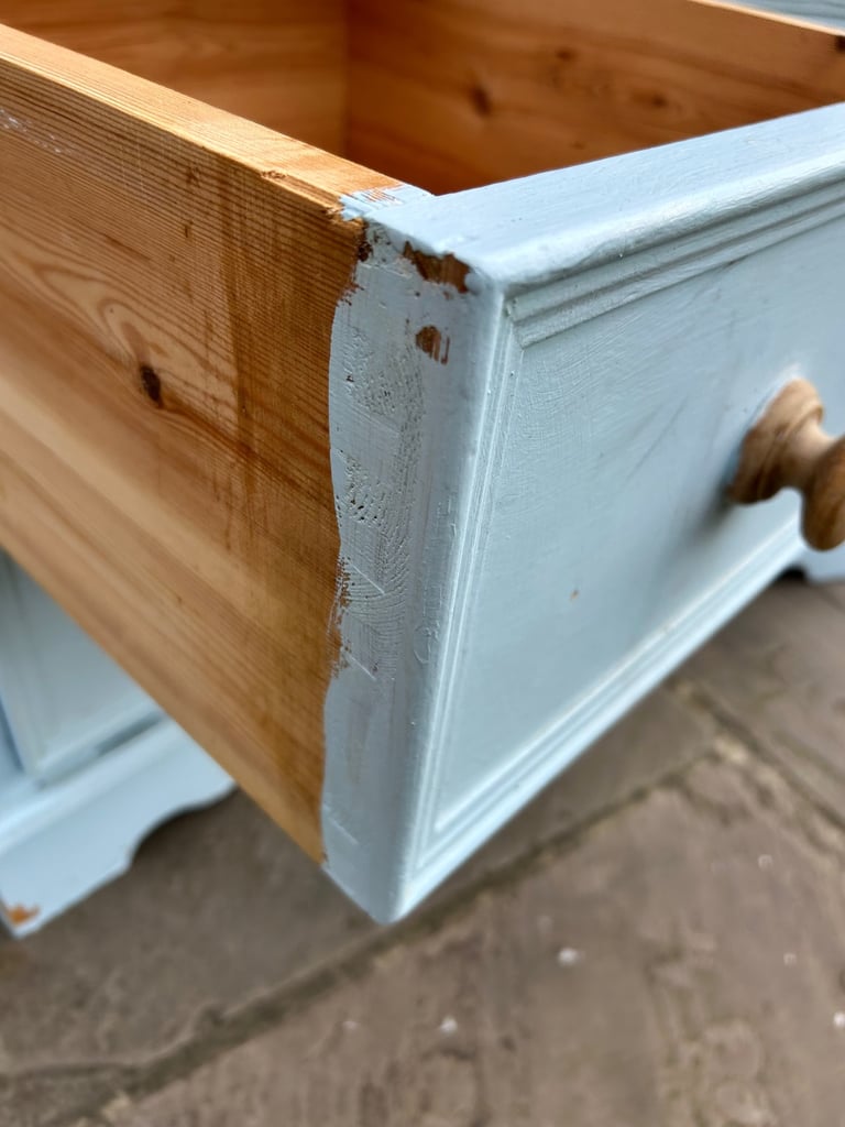 Pair of Solid Pine Bedside Tables for Upcycling Project / Painting - Good Condition 