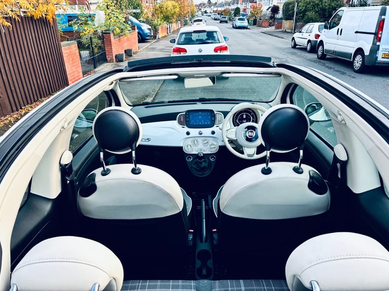 Fiat 500C, Convertible, 2018, FSH, Petrol, Manual, 1 lady owner 