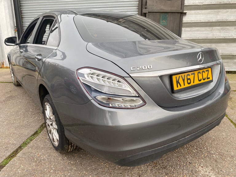 2018 67 REG MERCEDES C CLASS C200 SPORTS 2.0 AUTO DAMAGED REPAIRABLE SALVAGE