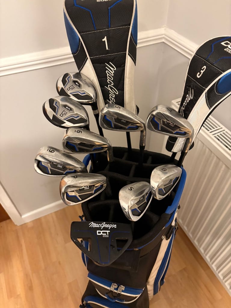 Macgregor DCT 2000 Graphite Shafted Clubs, Putter and Bag - Great Condition