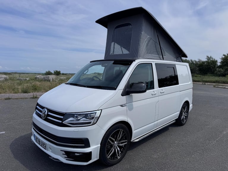 2018 VOLKSWAGEN TRANSPORTER T6 SPORTLINE 204BHP DSG. POP TOP. SOLAR.NO VAT