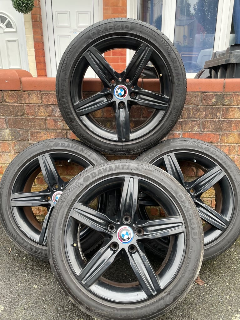 17 inch bmw alloy wheels fits 1 2 3 series great tyres
