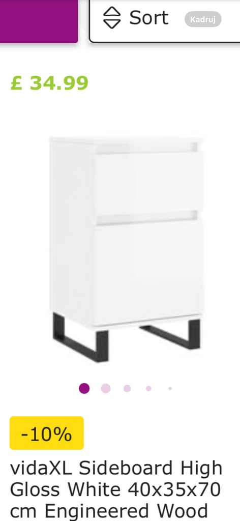 Sideboard white New in a box