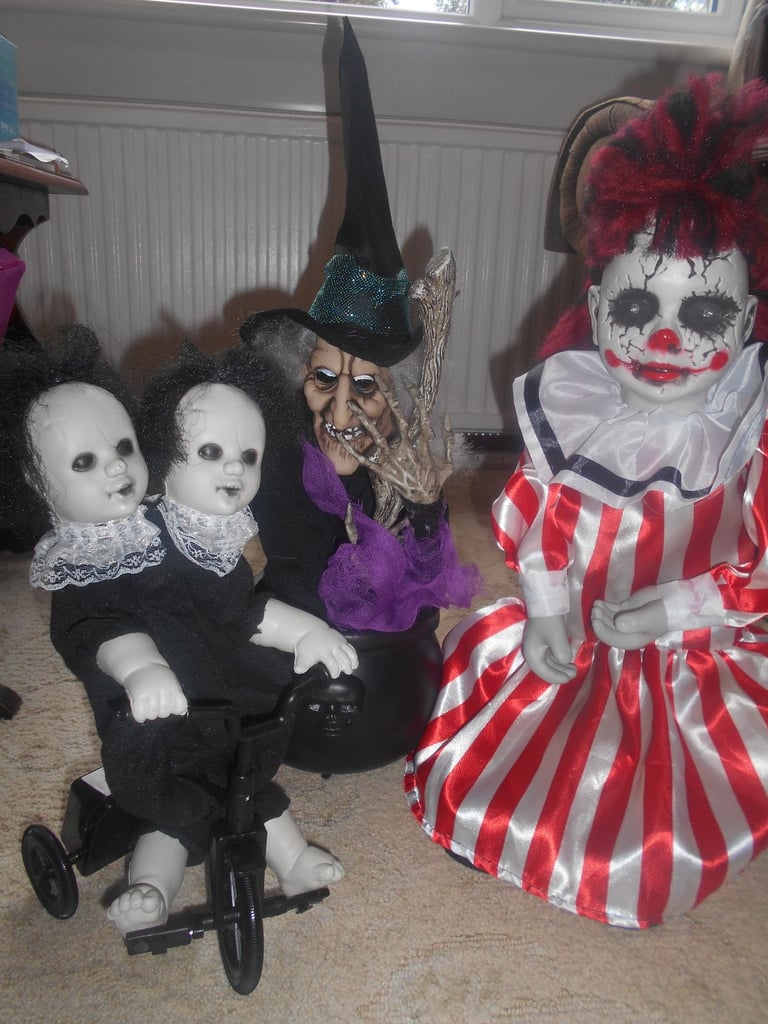 image for Collection of Halloween speaking dolls