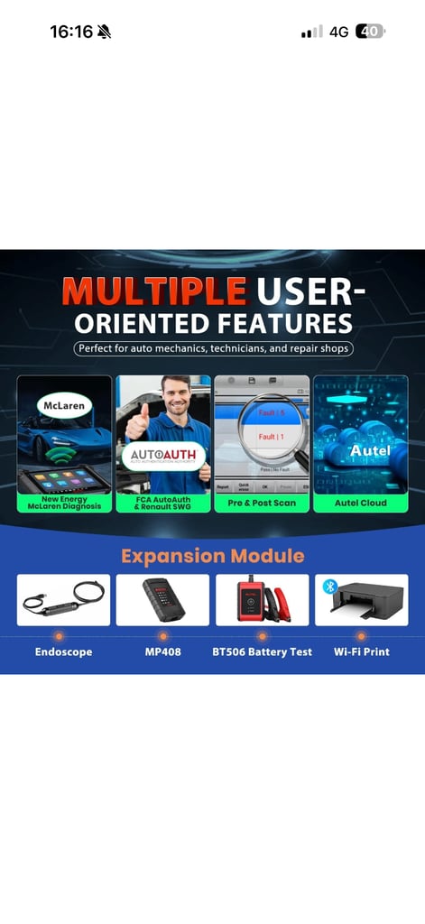 Autel MaxiSys MK908 Programming Diagnostic Tool Scanner