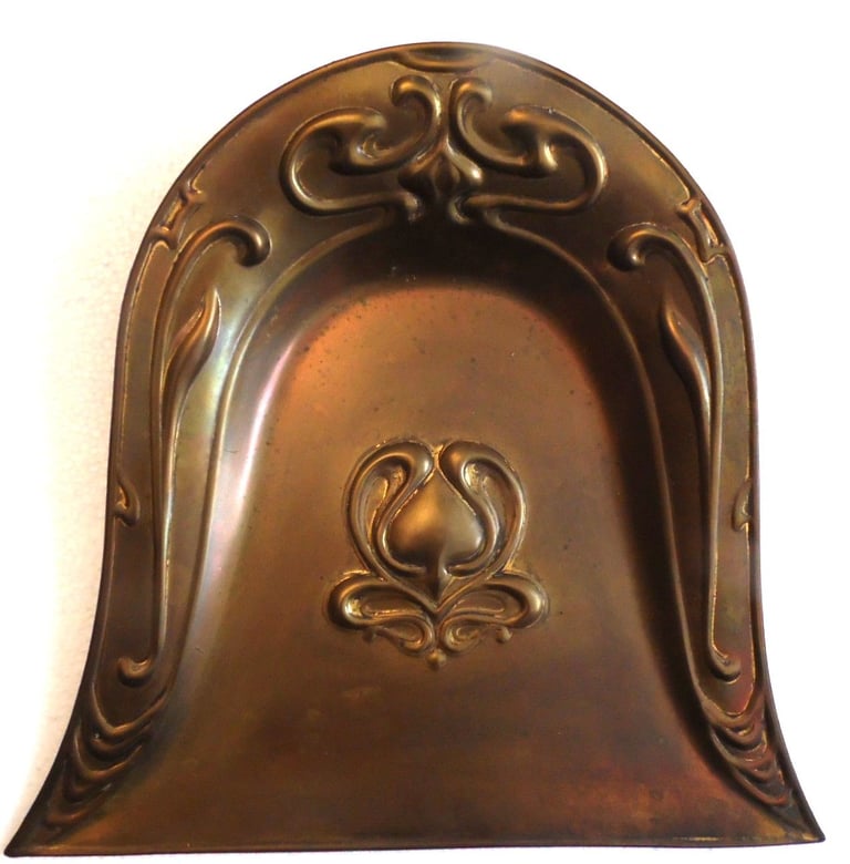 image for Vintage Pressed Brass Crumb Tray