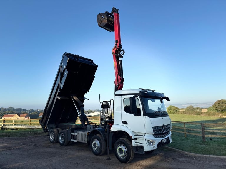 Mercedes-Benz Arocs Tipper Grab Lorry 2019 ( 69 ) Palfinger Epsilon Crane