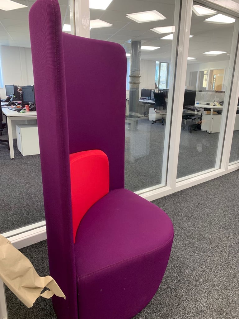 High back soft seat reception seating (6 available)  (Free delivery to Sheffield, Rotherham )