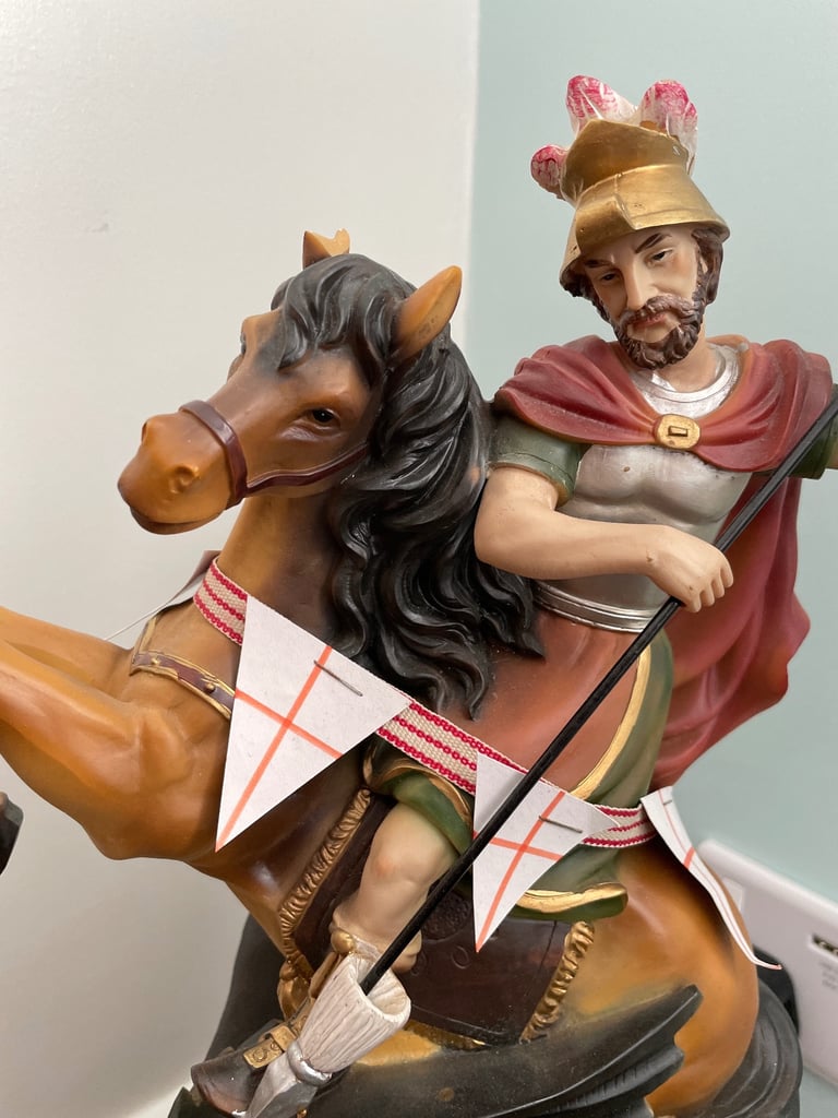 George and dragon statue