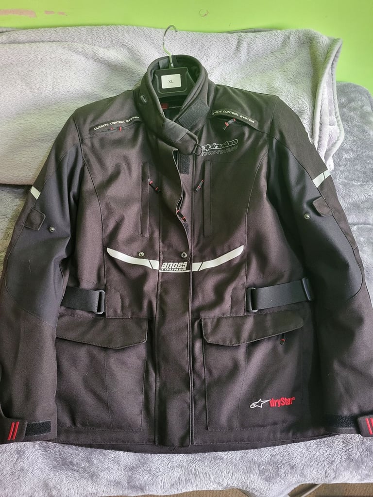 image for Alpinestars black bike jacket women with removable armour XL 