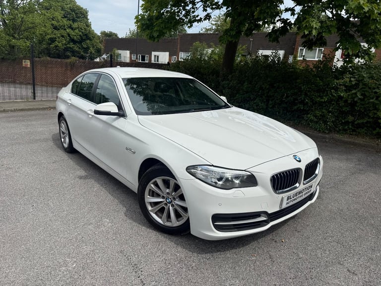 ✿2015/65 BMW 5 Series 520d [190] SE 4dr Step Auto, White ✿FSH ✿ONE OWNER✿
