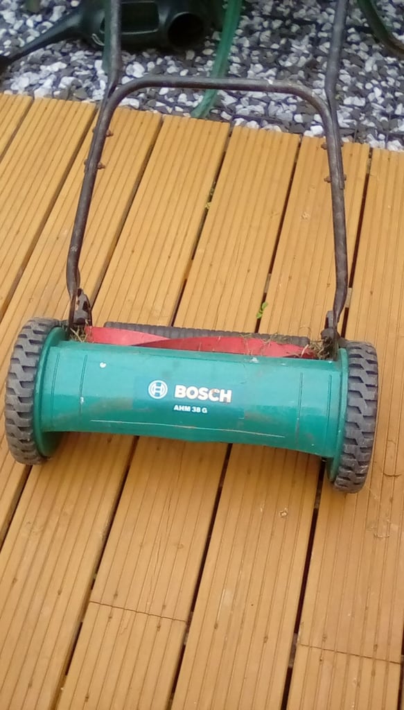 Bosch push along mower