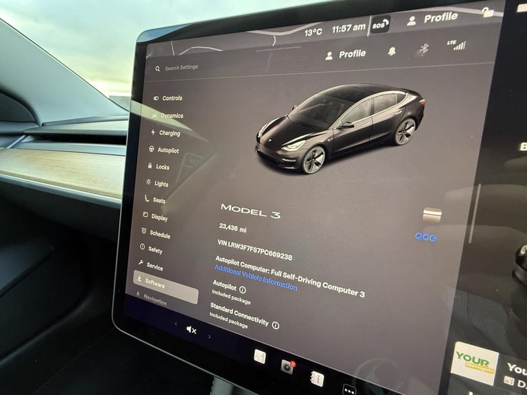 2022 Tesla Model 3 Saloon 4dr Electric Auto RWD (241 bhp) Saloon Electric Automatic