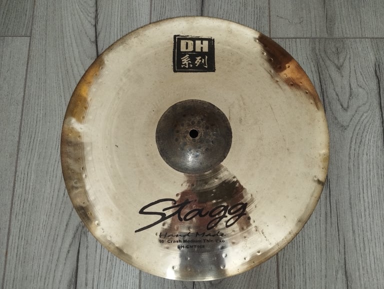 Stagg 16" Double Hammered Medium Thin Crash Cymbal 