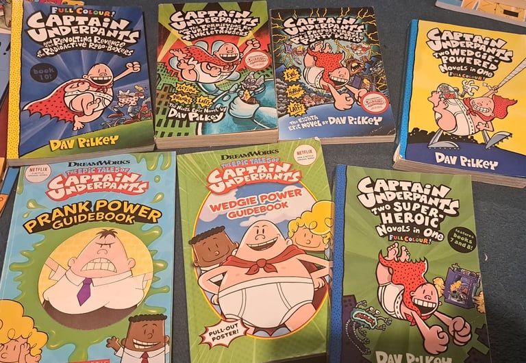image for Captain Underpants books x 7