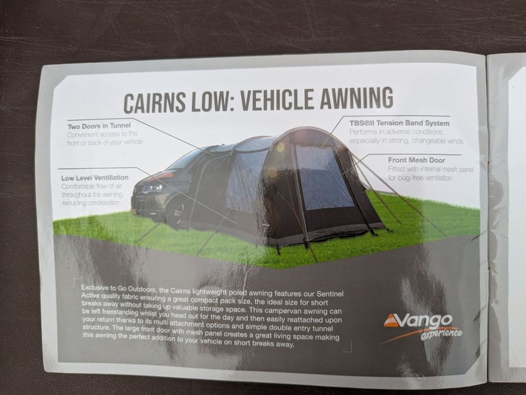 image for Cairns low vehicle awning + accessories.
