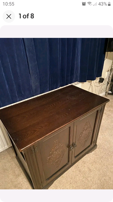 Old charm style hi fi cabinet 
