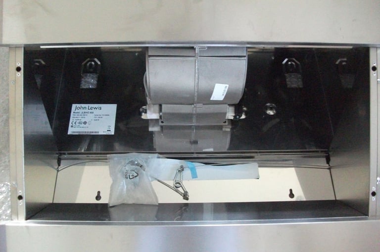 Cooker hood Extractor fan 6 inch John lewis JLBIHD 908 stainless steel