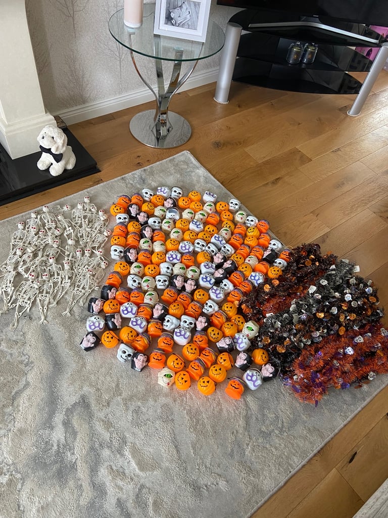 image for large Bags Of Halloween Decorations - (>200 Pieces) - Approx 650 Easter Pieces Also Available 