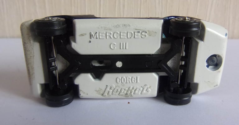 Corgi rockets Italian designer Bizzarrini & Mercedes C1113 die cast toys 1970's