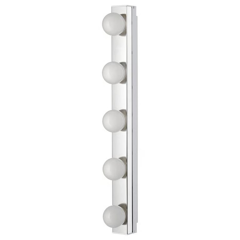 image for new ikea  LEDSJÖ LED wall lamp, stainless steel lights x2 new in box