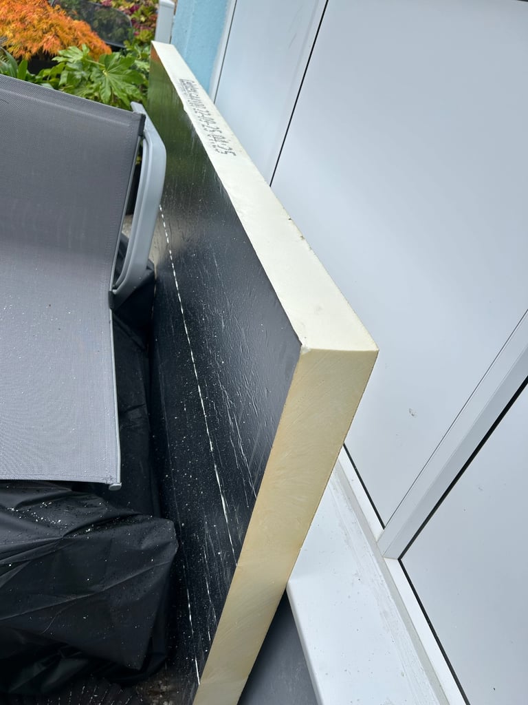 Insulation- celotex , 1 sheet . 2400 x 1200 x 100