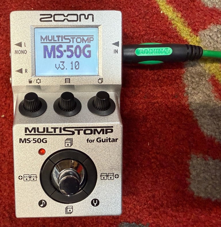 Zoom MS50G MultiStomp Multi Guitar Effect Pedal - Silver - Boxed - USED
