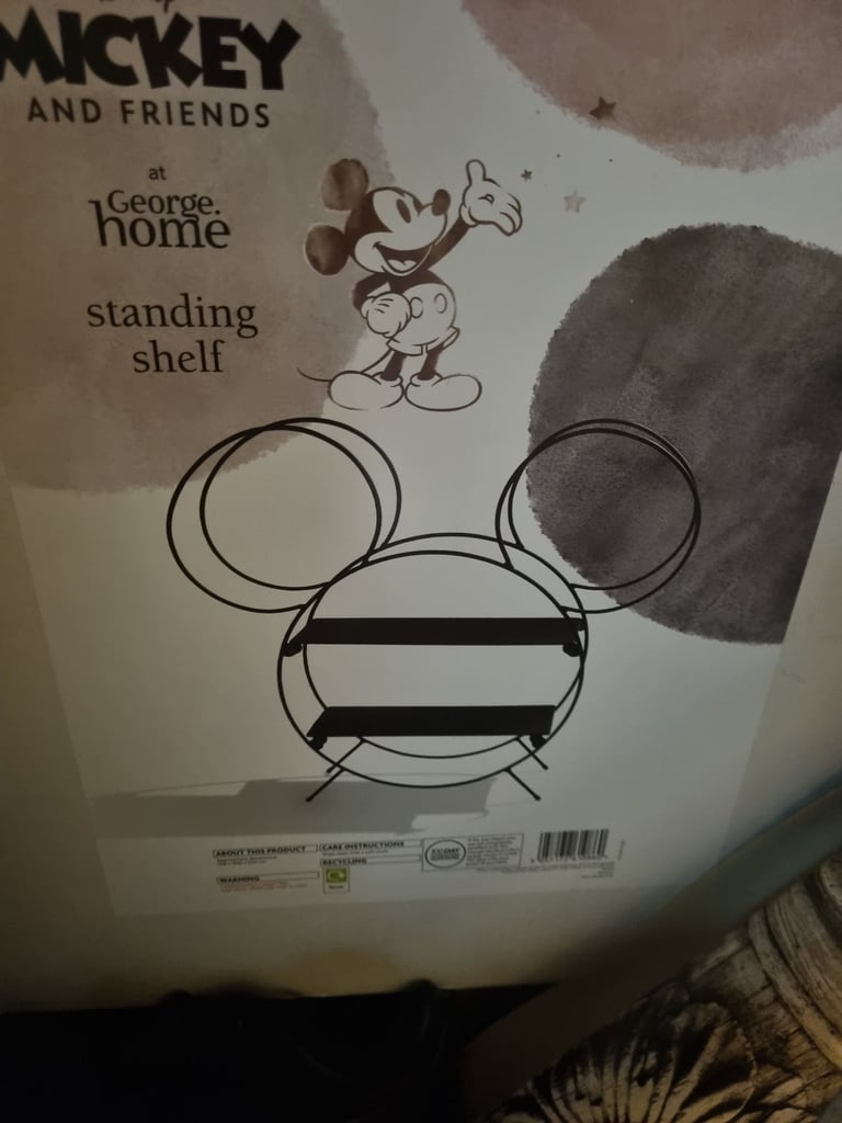 Disney mickey freestanding shelfs 2x