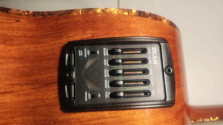 DEAN Exotica Espalt Spalted Maple Electro-Acoustic Guitar