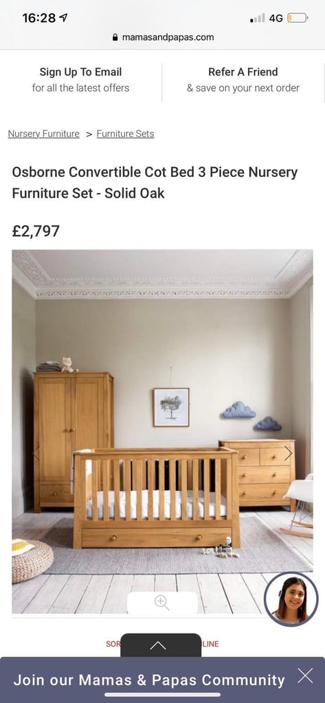 Mamas & Papas Osborne Nursery Furniture Set