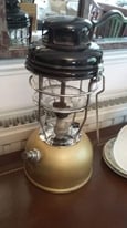 Rare Vintage Tilley X246B Storm light with Brass / Gold Base, Black Top + Original Box