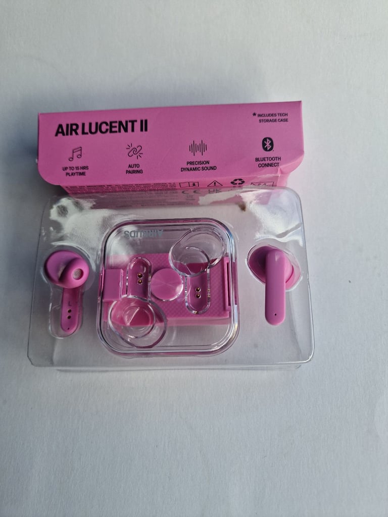 Airbuds- Air Lucent II - Wireless Earbuds - Pink.